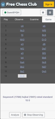 Free Chess Club - Screenshot 2
