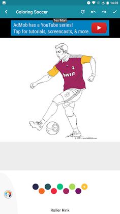 Football Players : Coloring - Screenshot 4