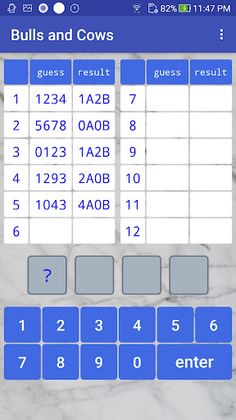 Bulls and Cows - Screenshot 3