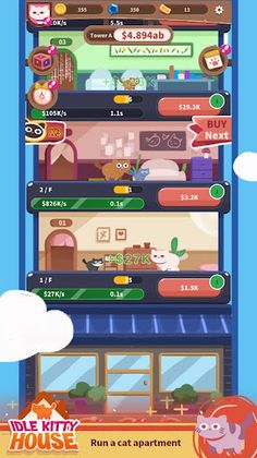 Idle Kitty House - Screenshot 2