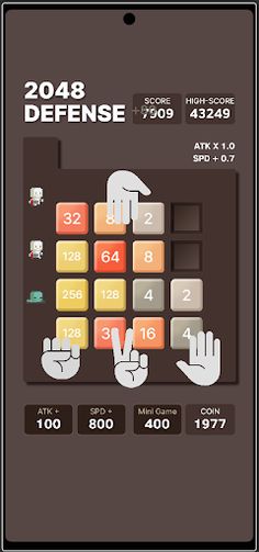 2048 Defense - Screenshot 3