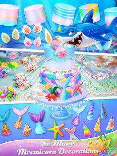 Unicorn Mermaid Cake - Screenshot 3