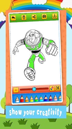 Hero Super Coloring book - Screenshot 1