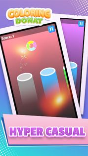 Coloring Donat - Jumping Game - Screenshot 1