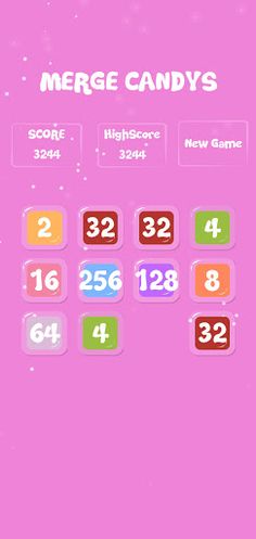 Merge Candies 2048 - Screenshot 1