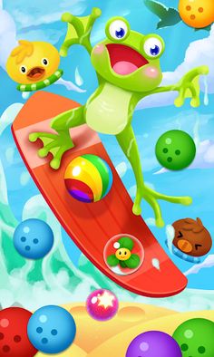 Frog pop bubble island - Screenshot 1