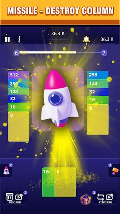 2048 Card merger - puzzle game - Screenshot 3