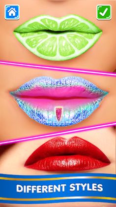 Lip Art Lipstick: Makeup games - Screenshot 2