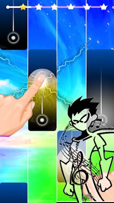 Teen Titans Piano Tiles - Screenshot 1