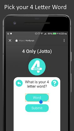 4 Only Jotto: The 4 Letter Log - Screenshot 2