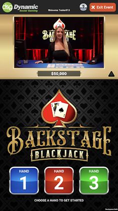 Backstage Blackjack - Screenshot 1