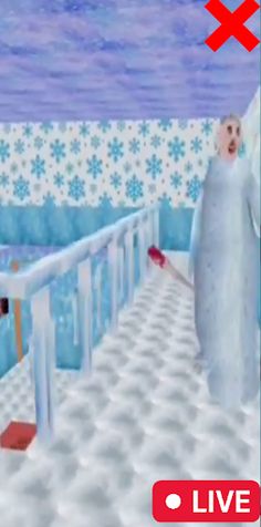 frozen granny ice fake call - Screenshot 1