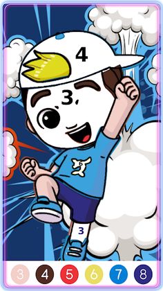 Luccas Neto Coloring by Number - Screenshot 3