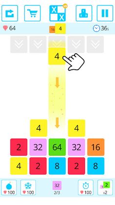 Drop n Merge Blocks - Screenshot 1