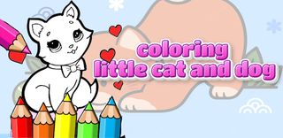 coloring little cat and dog - Screenshot 1