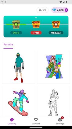 Colornite: Coloring Pages - Screenshot 1