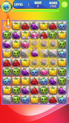 Vegetable Candy Mania: Match 3 - Screenshot 4