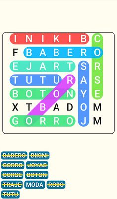 Juego de Búsqueda de Palabras - Screenshot 3
