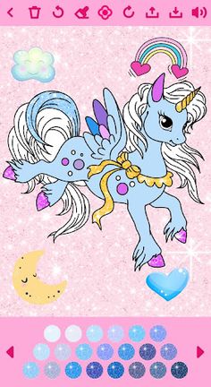 Unicorn Coloring Book - Screenshot 2