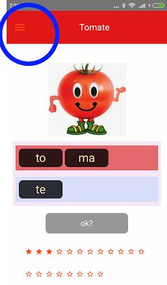 Tomate - Aprender a ler e escr - Screenshot 2