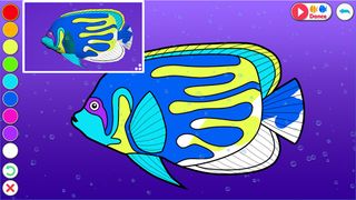 3D Coloring App Dancing Fishes - Screenshot 1