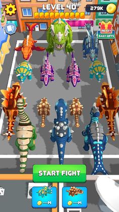 Color Dinosaur Collect Battle - Screenshot 2