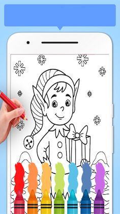 Christmas coloring book - Screenshot 1