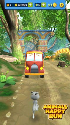 Animals Happy Run 3D - Screenshot 3