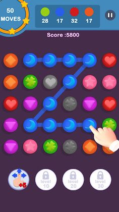 Connect pops - Sweet Match 3 - Screenshot 1