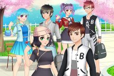 Anime High School Couple - Screenshot 2