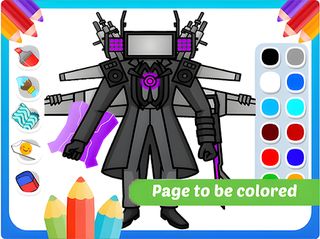 Titan TV Man returns coloring - Screenshot 1