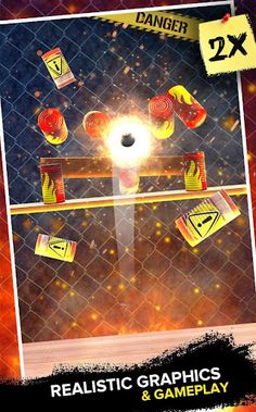 Hit & Knockdown Can Ball Shoot - Screenshot 1