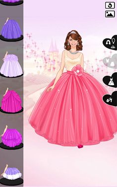 Purple princess dress up - Screenshot 4
