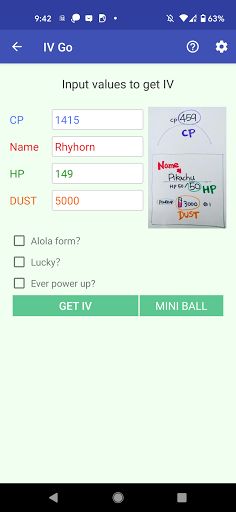 IV Go(get IV ranking) - Screenshot 1