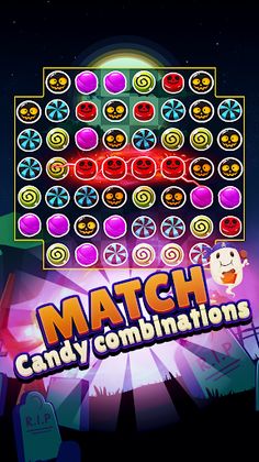 Halloween Crashers - Match 3 - Screenshot 1