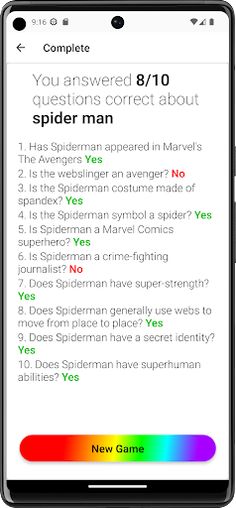 Trivia Universe - Screenshot 1