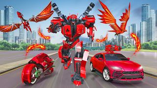 Jet  Robot Car :Robot Bus Game - Screenshot 1