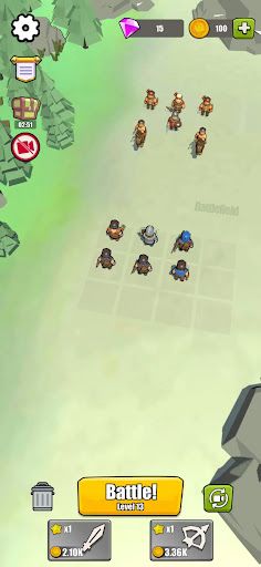 War Clash:Tiny Merge Master - Screenshot 2