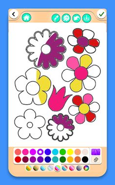 Flowers Coloring Book - Screenshot 4