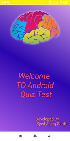 Android Quiz Test - Screenshot 1