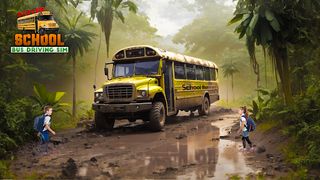 Driver School Bus Driving Sim - Screenshot 1