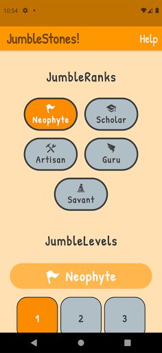JumbleStones - Free Word Game - Screenshot 1