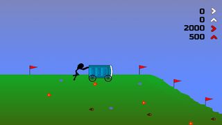Stick Racer :Potty Cart Hero - Screenshot 1