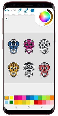 Skulls Coloring Book - Screenshot 4