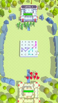 Castle Words Destroy 3D - Screenshot 2