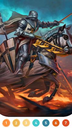 Medieval Coloring Book Game - Screenshot 1