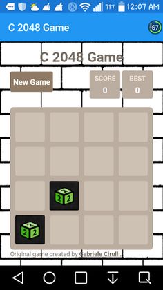 C 2048 Game - Screenshot 4