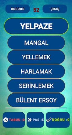 1000 Kelime Tabuu - Screenshot 2