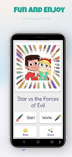 Star and Marco Coloring Game - Screenshot 3