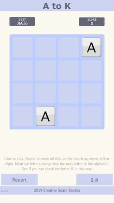 A to K Pro - Sliding Puzzle - Screenshot 1